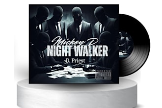design trendy album cover or dark single cover art for your album, mixtape cover