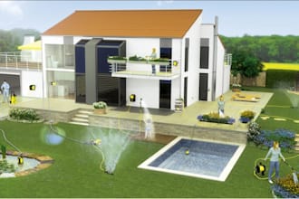 design 3d stadium,outdoor event podium,3d wooden patio design,cgi garden, resort