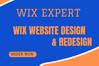 wix website design, wix website redesign, wix online store