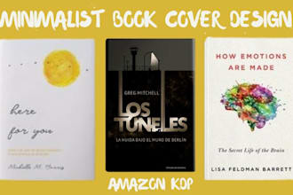 design minimalist book cover design ebook cover design for amazon kdp