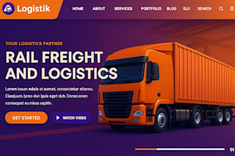 build freight logistics website, with cargo tracking, and shipping calculator