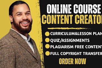 create online courses,curriculum,lesson plan,ppt slides for kajabi, udemy, podia