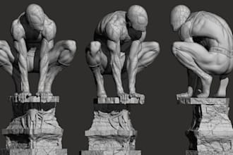 model stl file and 3dprint action figures, characters, miniatures, game assets