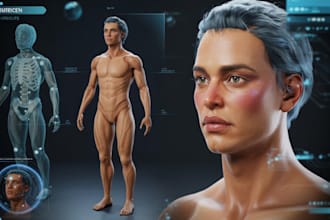 create realistic 3d metahuman nsfw character models ue5 rigging  daz3 game asset