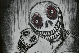 draw scary things for you