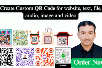 generate qr code to scan website, pdf, image, text, video