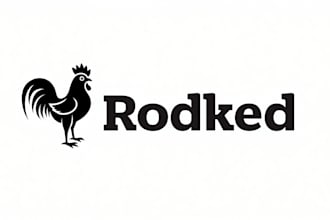 do rooster black and white version chicken mascot logo