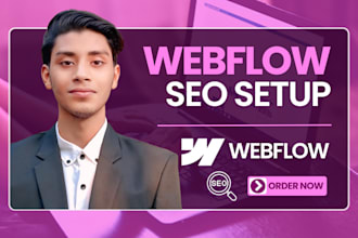 optimize the webflow website SEO, on page and technical with webflow expert