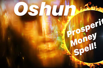 cast a wiccan success spell, fortune spell and prosperity spell
