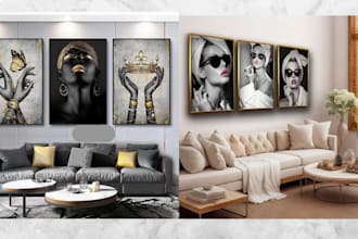 design printable wall art, minimalist wall art design, modern canvas wallart