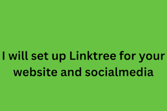 set up linktree for social media and website