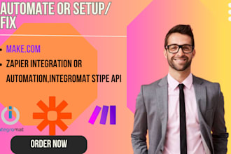 fix zapier and make integration automation with webhooks api integromat stripe