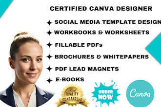 design a fully editable canva workbook, activity book, worksheet template