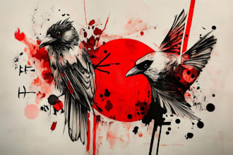 create a custom trash polka tattoo design