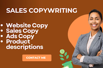 do copywriting, ad copywriting, sales copy, website copy