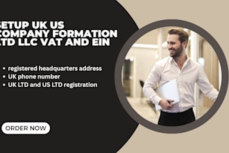 setup UK US company formation ltd llc vat and ein