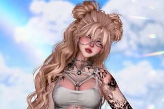 do custom vrc avatar vrchat avatar vr character 3d model furry avatar anime