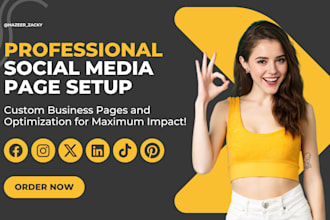 create, set up, and optimize your social media business pages