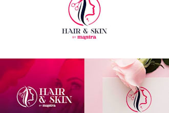 do fashion, beauty, cosmetic spa hair salon logo