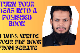 write a custom ebook and design a professional cover for you