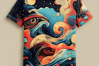 create traditional tattoo or vintage t shirt design