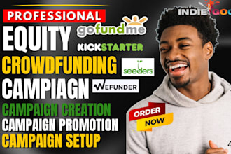 create an investor ready equity crowdfunding campaign for wefunder startengine