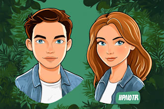 draw portrait avatar cartoon from photo