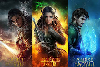 do fantasy book cover design, thriller book cover