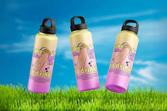 create premium 3d bottle and box mockups asap