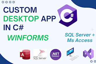 develop desktop application for windows using c sharp