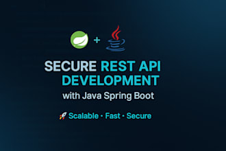 build a secure rest API using java spring boot