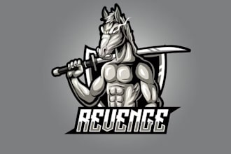 design high quality esport horse logo with unlimited revision