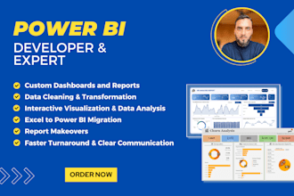 develop interactive power bi dashboards and reports for your business