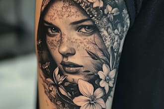 create custom tattoo design, tattoo sleeve
