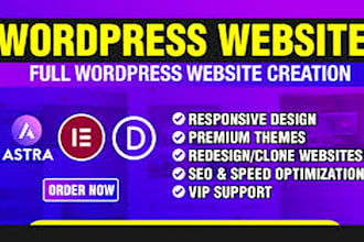 design a responsive wordpress website, blog, or ecommerce