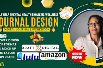 do journal design, self help, mental health, holistic wellness, life coach