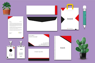 design business card, letterhead, and full stationery
