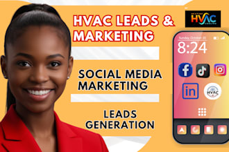 do hvac leads marketing, hvac website, facebook ads, instagram ads tiktok ads