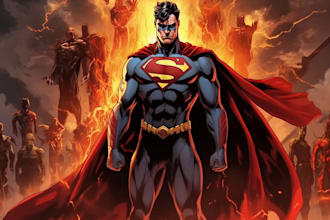 do you a dc or marvel style comic book superhero