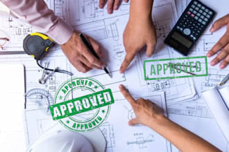 do civil and structural engineering steel concrete and pe stamp for city permit