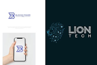 do modern security tech startup app crypto and technology logo design