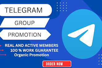 build a telegram group members organically without bots