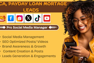 help mca, payday and mortgage loan businesses with expert social media marketing