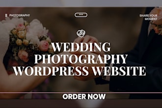 design your portfolio wedding drone photography videography wordpress website