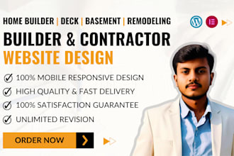 design a premium construction website or contractor website