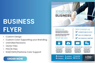design professional flyer for your corporate and business