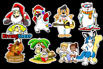 draw mascot cartoon character design