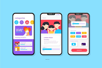 develop a mobile app with backend for ios and android