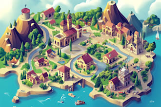 do isometric maps and illustrations