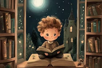 do african american children story book illustration